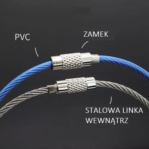 Brelok LINKA SKRĘTKA RUDA POMARAŃCZ PVC BAZA EDC Pętelka do Kluczy Kółeczko na Arena.pl