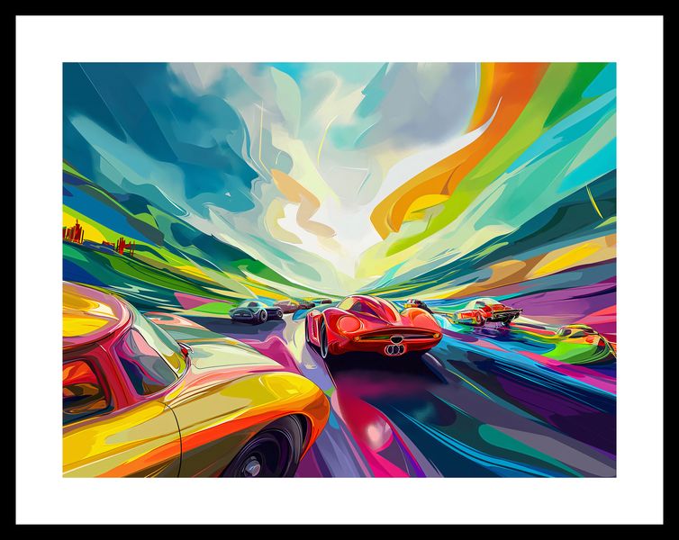 Plakat 40x30cm Wyścig Przy Barwach zdjęcie 3
