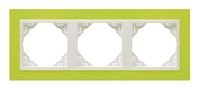 Efapel animato ramka 3-krotna zielony lodowy 90930 tdg