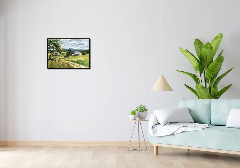 Plakat 59,4x42cm Bujna Wieś zdjęcie 4
