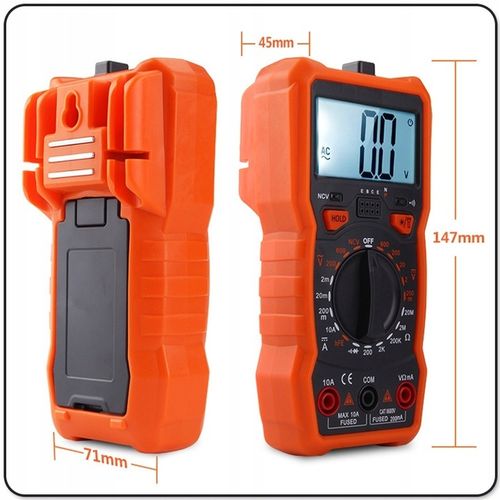 PROFESJONALNY MIERNIK POBORU PRĄDU MULTIMETR CYFROWY ELEKTRYCZNY LCD TESTER na Arena.pl