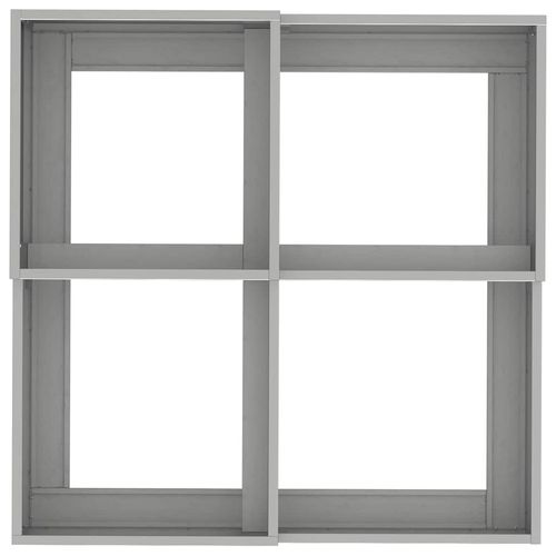 Doniczka ogrodowa Srebrny 100 x 100 x 48 cm stal nierdzewna na Arena.pl