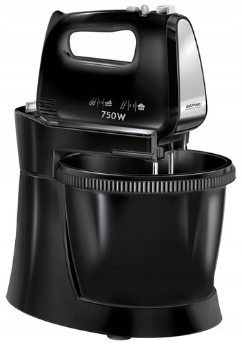 Mikser ręczny 2 misy obrotowe zestaw czarny MPM MMR-22Z/C 750W na Arena.pl