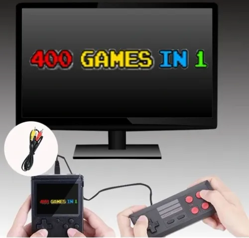 PRZENOŚNA MINI KONSOLA RETRO 400 GIER GAMEBOY DODATKOWY PAD GRA NA 2 OSOBY na Arena.pl