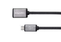KM0333 Kabel USB - micro USB gniazdo-wtyk 0,2 m K