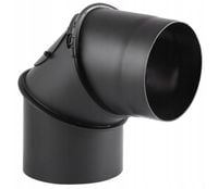 KOLANO SPALINOWE NASTAWNE czarne fi160/90 HIT!