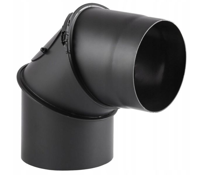 KOLANO SPALINOWE NASTAWNE czarne fi160/90 HIT! zdjęcie 1