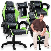 FOTEL GAMINGOWY KUBEŁKOWY BIUROWY KRZESŁO GRACZA CARBON OBROTOWY PORZĄDNY