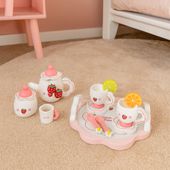 DLA DZIECI  FILIŻANKI I DZBANEK Z DREWNA