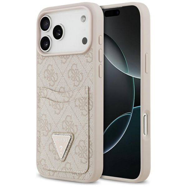 Etui Guess 4G Double Card Triangle do iPhone 17 Pro Max różowy zdjęcie 1