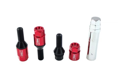 Śruby do kół D1Spec Heptagon 2w1 Stal 14x1.5 Red na Arena.pl