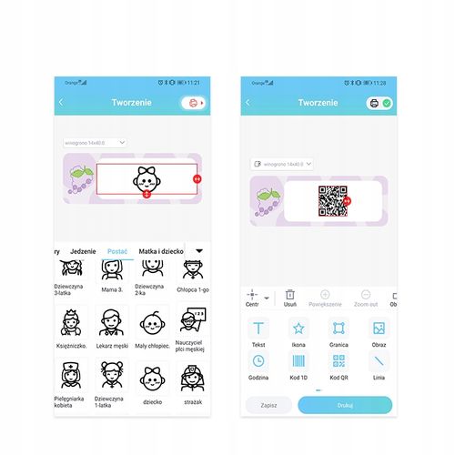 Mini drukarka Phomemo D30 etykiet samoprzylepnych taśma naklejki bluetooth na Arena.pl