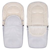 Śpiworek do wózka 4w1, śpiwór do sanek, gondoli z torbą 90 cm szaro-beżowy