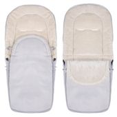 Śpiworek do wózka 4w1, śpiwór do sanek, gondoli z torbą 90 cm szaro-beżowy