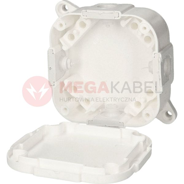 Puszka biała pusta IP44 PP 80x80x30 074-01 ViPlast zdjęcie 4