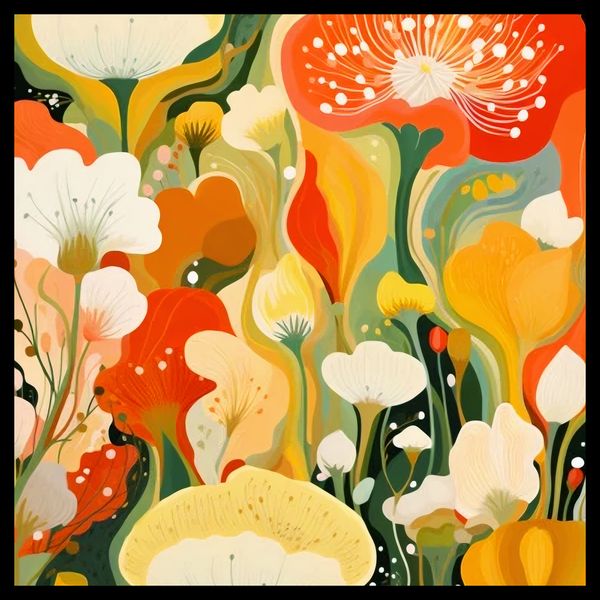 Plakat 40x40cm Kwiatowy Raj zdjęcie 2