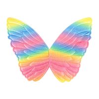 Skrzydła wróżki motylka jednorożca tęczowe, 35x25 cm