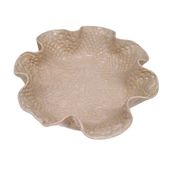 Ręcznie Robiona Beżowa Miska Ceramiczna – Unikalna Dekoracja 29 cm