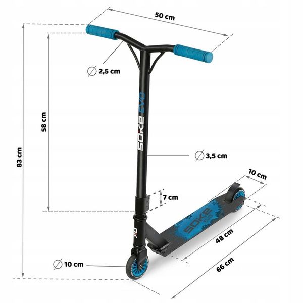 Hulajnoga SOKE EVO blue zdjęcie 7