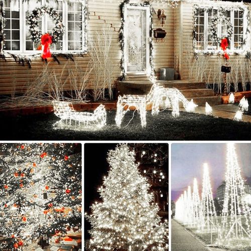 Lampki Choinkowe 500 LED Mikro Drucik 50m Pilot BIAŁY ZIMNY na Arena.pl