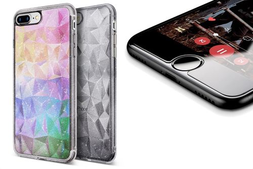 ETUI RINGKE PRISM GLITTER IPHONE 8/7PLUS+SZKŁO .15 na Arena.pl