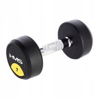 2X HMS HG PRO 7 KG HANTLE GUMOWANE POWLEKANE STAŁE DO ĆWICZEŃ FITNESS