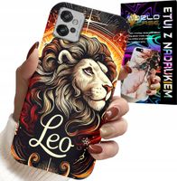 ETUI DO MOTOROLA G32 - LEW, ZNAK ZODIAKU ASTRONOMIA, CASE + FOLIA