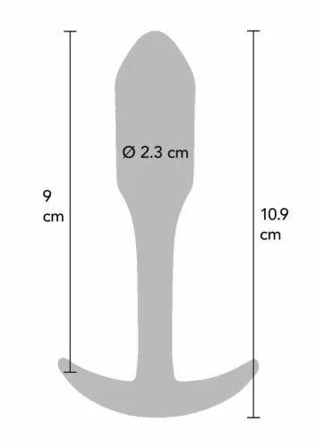 toyjoy smooth analplug medium silikonowy anatomiczny 10,9 cm na Arena.pl