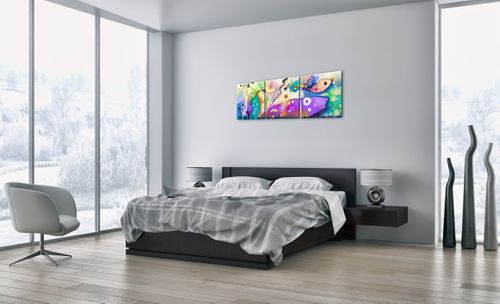 Obraz Na Płótnie - Ryby Pastele  - 120X40 Cm - Ca120X40-4096 na Arena.pl