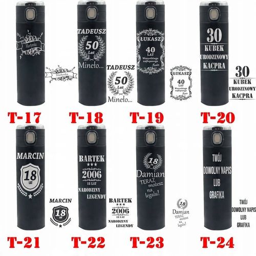 TERMOS KUBEK TERMICZNY na PREZENT dla NIEGO Taty Faceta Brata Wyświetlacz na Arena.pl