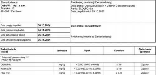 OstroVit Collagen + Vitamin C 400 G KOLAGEN Do Picia + Witamina C STAWY na Arena.pl