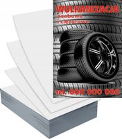 Ulotki A6 100 szt reklamowe firmowe dużo wzorów WULKANIZACJA OPONY