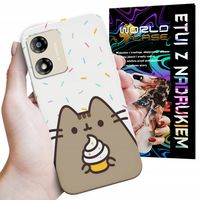 ETUI CASE DO MOTOROLA MOTO E13 - SŁODKI KOTEK KOT OBUDOWA PLECKI