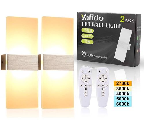 Yafido 2 x 12 W Ściemnialny kinkiet LED Wewnętrzny na Arena.pl