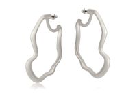 kolczyki pozłacane o nieregularnym kształcie (p24/lat/34ag)