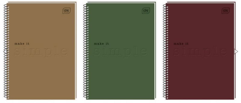 KOŁOZESZYT A4 50 KRATKA SIMPLE INTERDRUK zdjęcie 1