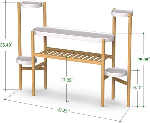 Bambusowy Stojak Kwietnik Na Rośliny Do Wnętrza na Arena.pl
