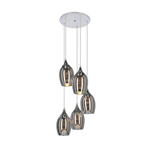 Marina zwis talerz 5x60W E27 chrom na Arena.pl