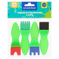 pędzle piankowe 4 sztuki starpak