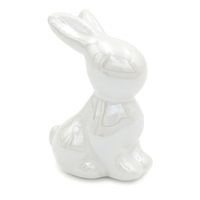 Zajączek wielkanocny BIAŁY króliczek do stroika dekoracja świąteczna