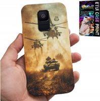 ETUI DO SAMSUNG A6 2018 - HELIKOPTER WOJSKOWY CZOŁG MILITARIA CASE