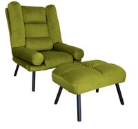 FOTEL TOKIO ROZKŁADANY Z PODNÓŻKIEM N. CZARNA BL75