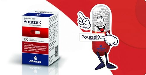 Potazek chlorek potasu 610mg potas 100 kaps na Arena.pl