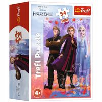 puzzle 54 mini frozen kraina lodu anna elsa kristof 54 elementy trefl 19637