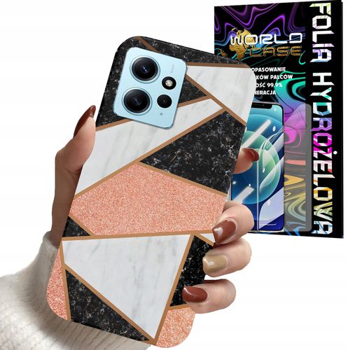 ETUI CASE DO XIAOMI NOTE 12S 4G - GEOMETRYCZNE WZORY DLA KOBIET PLE + FOLIA na Arena.pl