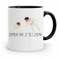 Kubek Czarny Prezent Dla Syna Nie Z Tej Ziemi Z Nadrukiem Ze Zdjęciem