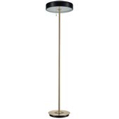 LAMPA podłogowa KKST-MF8872 BLACK okrągła OPRAWA metalowa czarna złota