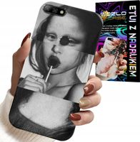 ETUI DO HUAWEI Y7 2018 - MONA LISA Z LIZAKIEM MODNE WZORY CASE