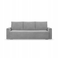 KANAPA NOTO POSO Rozkładana Wygodna Funkcja Spania JASNA SZARA