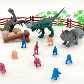 DLA DZIECI  ZESTAW FIGURKI DINOZAURY